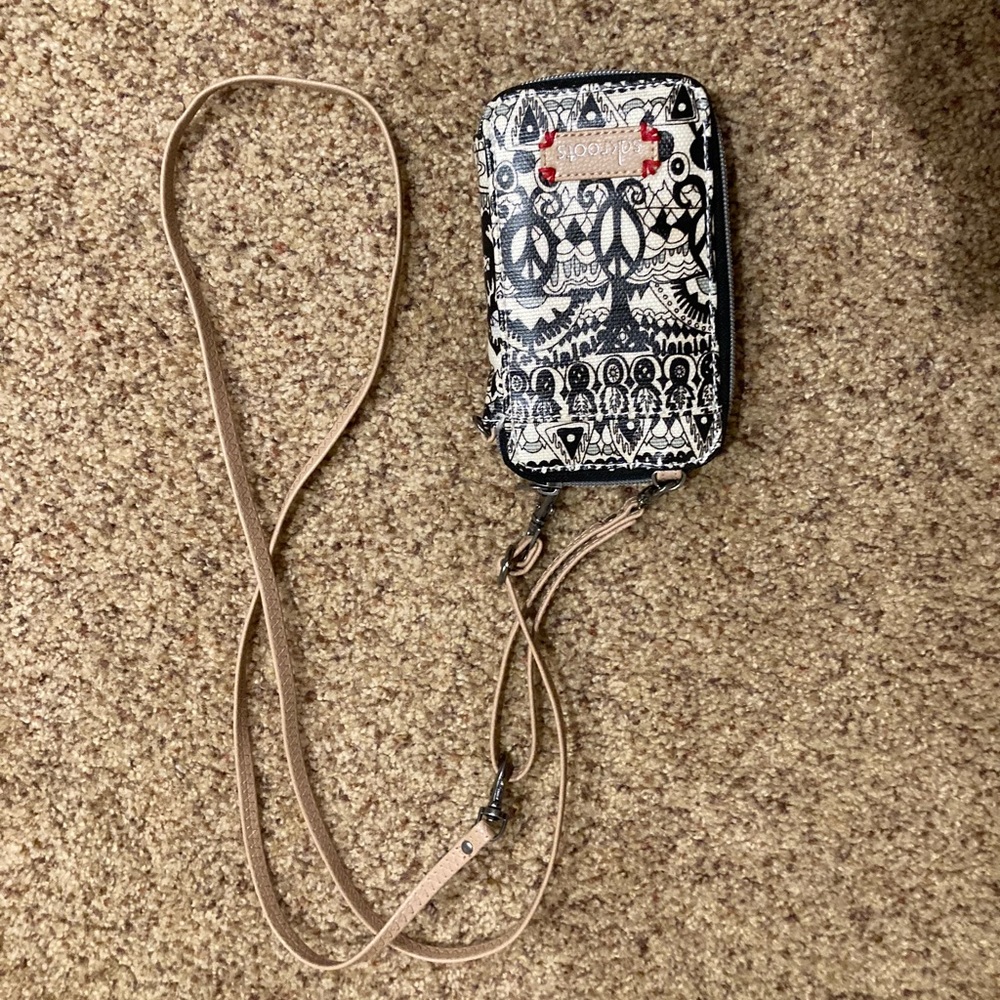 Small Wallet With Cross Over Strap